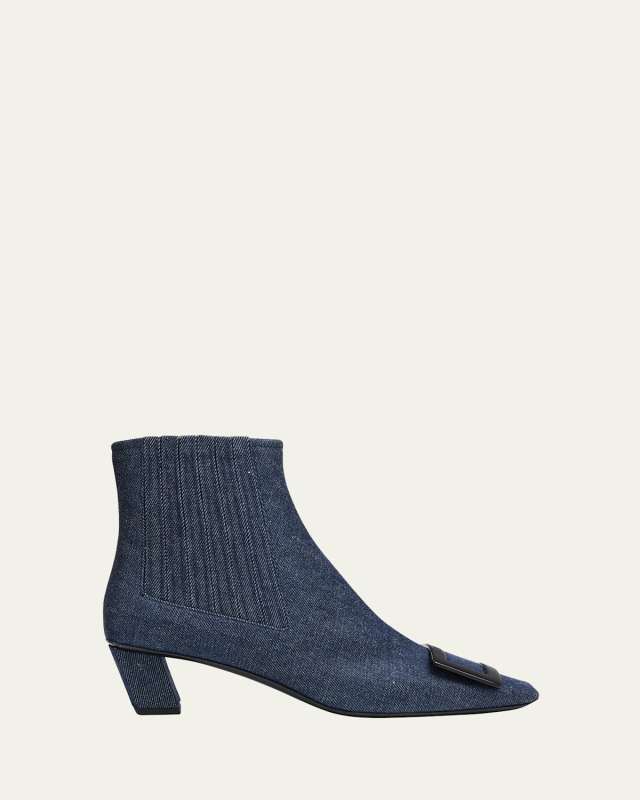 Belle Stretch Denim Booties